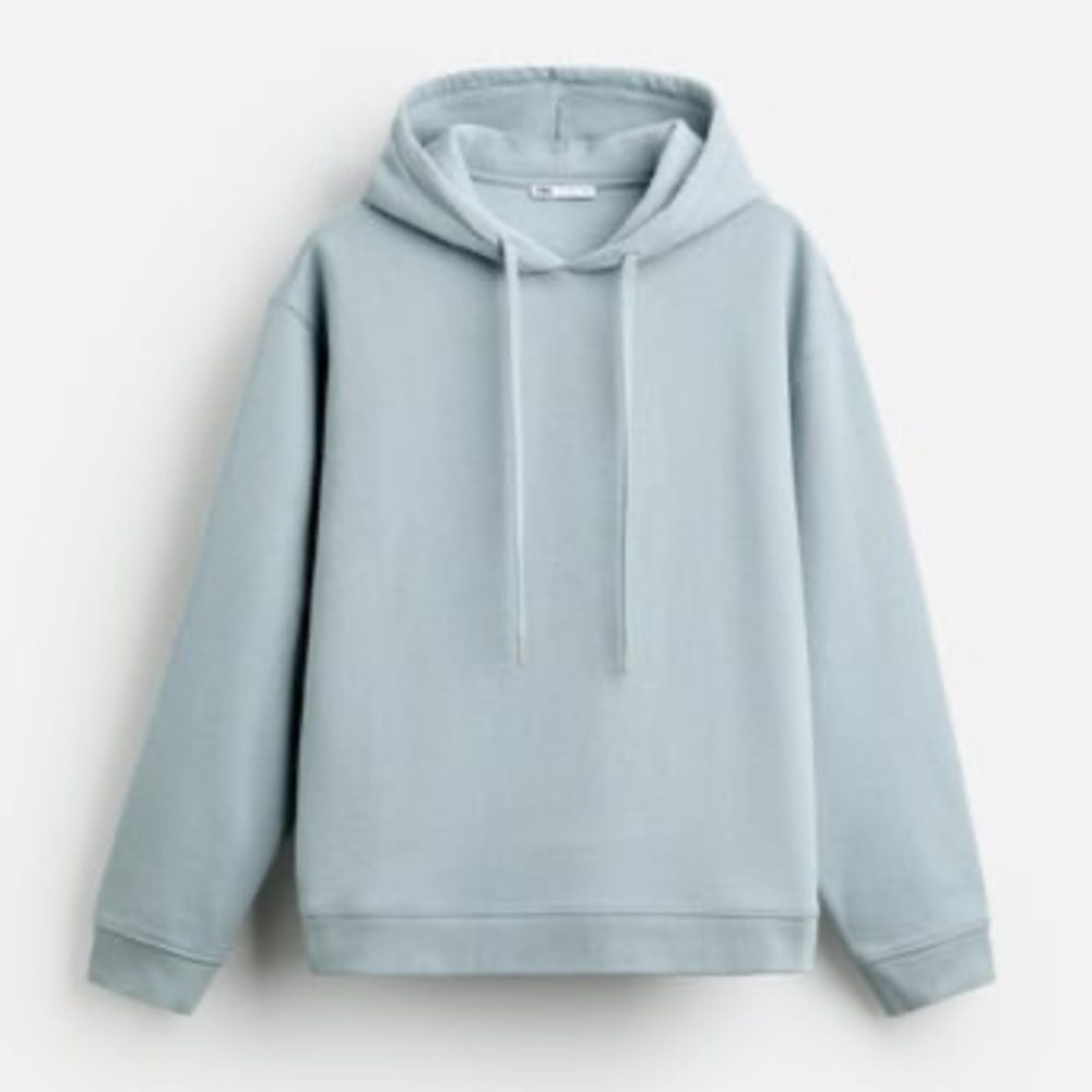 Zara Textured Hooded Sweatshirt ....